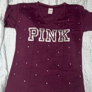 NIP VS PINK rhinestone t-shirt